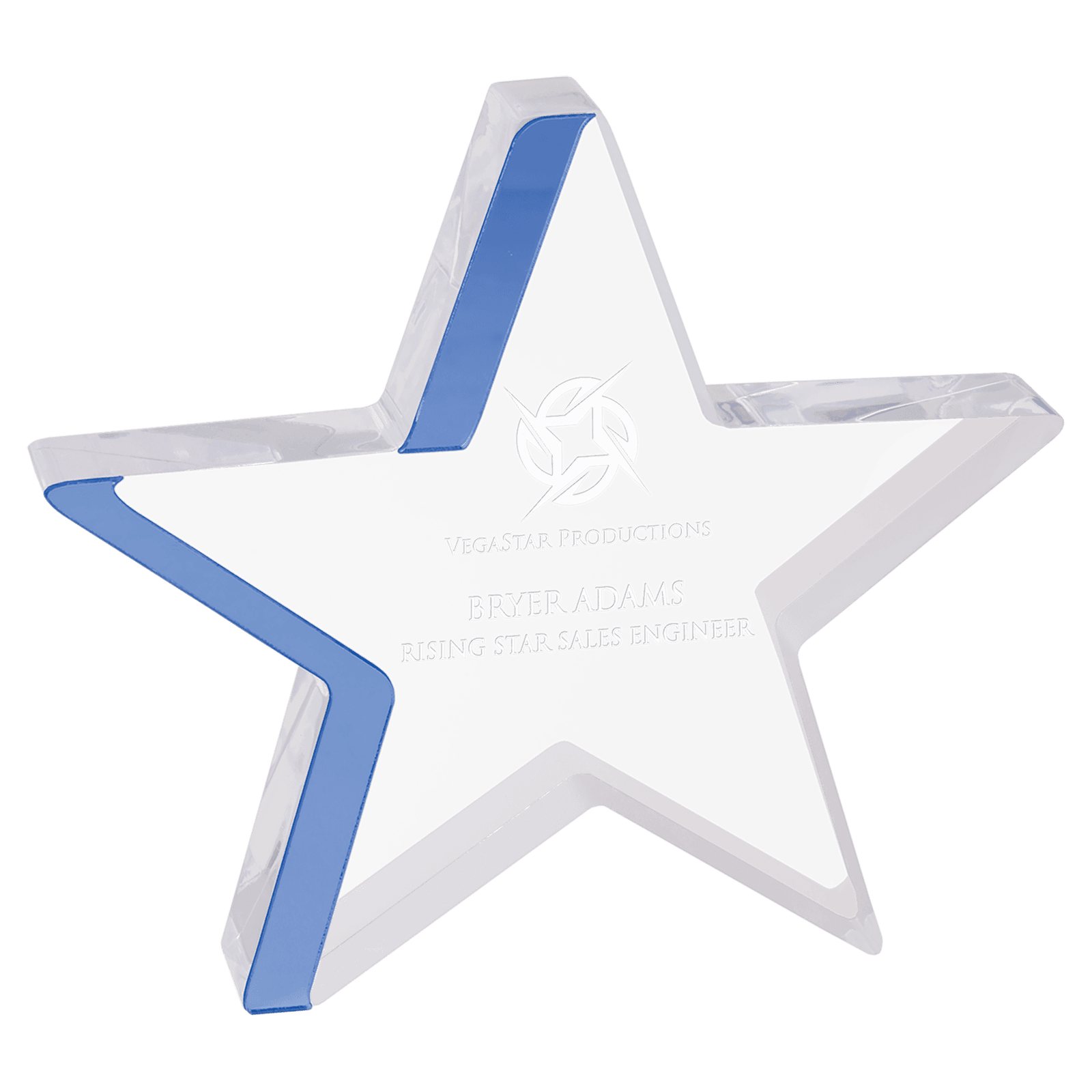 6" Blue Star Acrylic