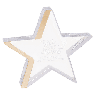 6" Gold Star Acrylic