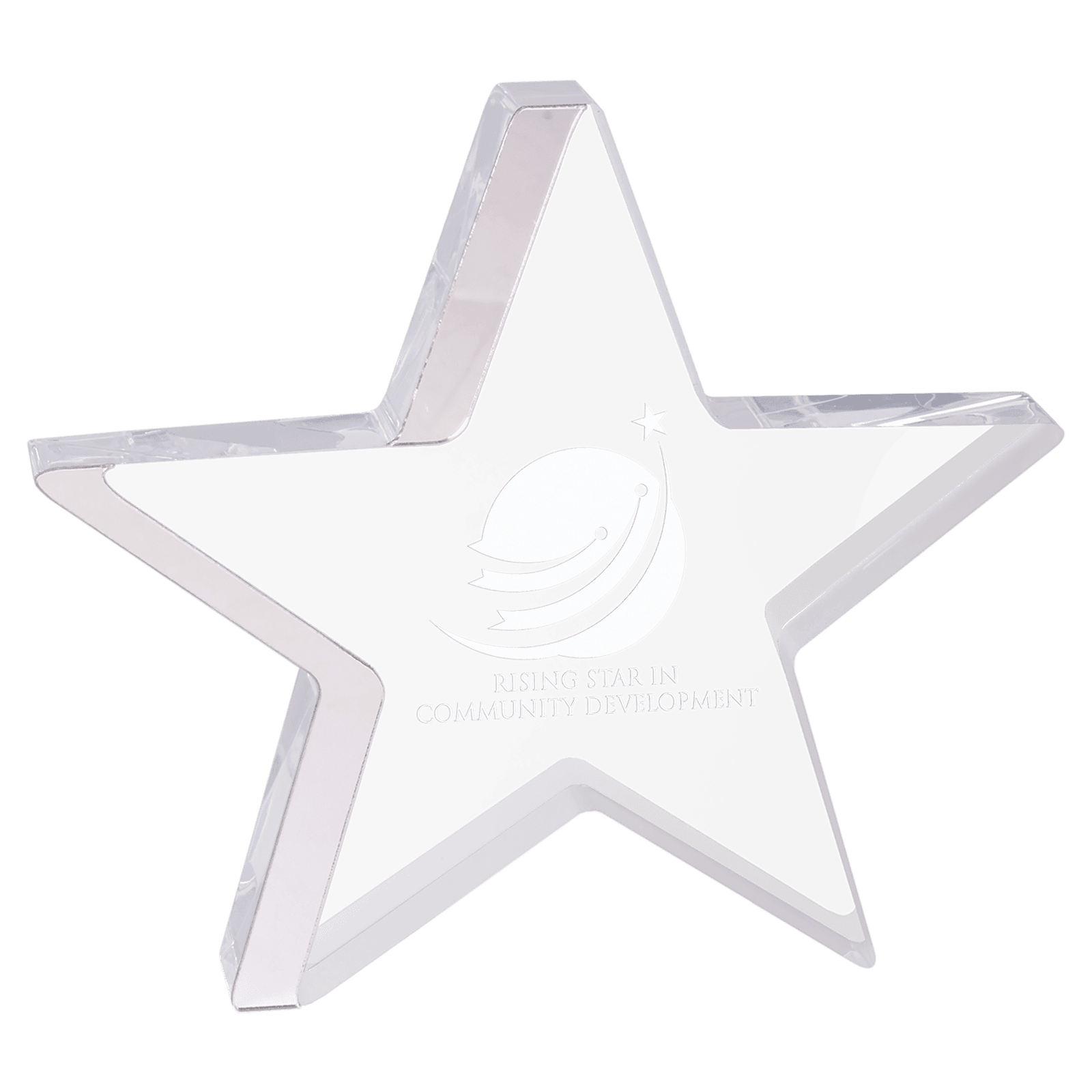 7" Silver Star Acrylic