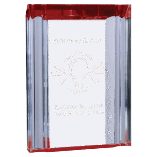 Medium Red Channel Acrylic