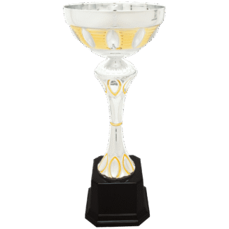 Silver/Gold Metal Cup-13 1/2"
