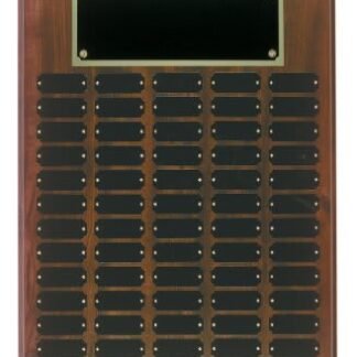 Cherry Finish Perpetual Plaque with 60 Plates