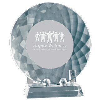 Medium Crystal Plate with Base