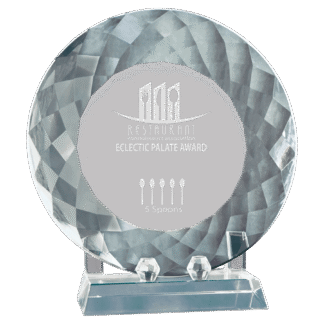 Large Crystal Plate with Base