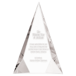 Medium Crystal Facet Triangle