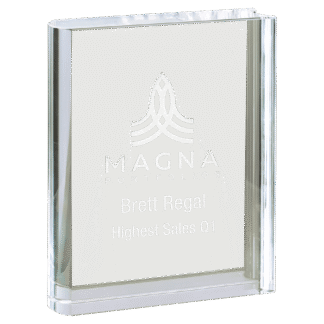 Medium Clear Crystal Book