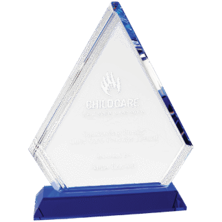 8 3/4 Crystal Diamond with Blue Base