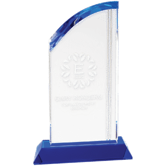 Medium Crystal Arch with Blue Base