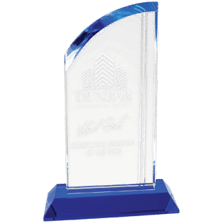 Small Crystal Arch with Blue Base