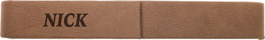 Dark Brown Leatherette Single Pen Case