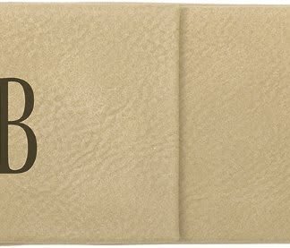 Light Brown Double Leatherette Pen/Pencil Case