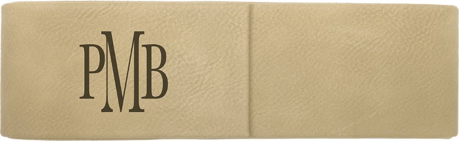 Light Brown Double Leatherette Pen/Pencil Case