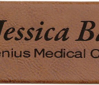 Dark Brown Leatherette Double Pen/Pencil Case