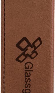 Dark Brown Leatherette Single Pen Sleeve