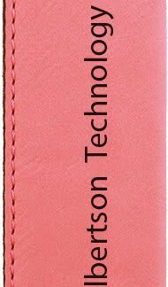 Pink Leatherette Single Pen Sleeve