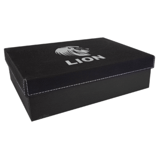 Black/Silver Leatherette Gift Box
