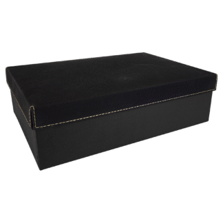 Black/Gold Leatherette Gift Box