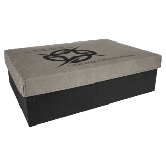 Gray Leatherette Gift Box