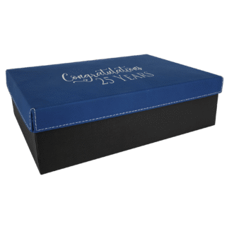Blue/Silver Leatherette Gift Box