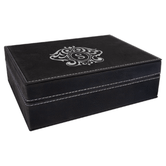 Black/Silver Leatherette Gift Box
