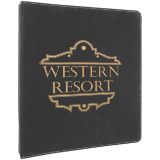 Black/Gold 3 Ring Binder with 1" Slant D Rings