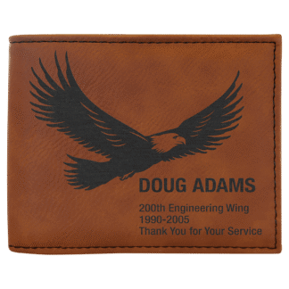 Rawhide Leatherette Bifold Wallet with Flip ID