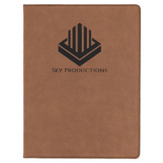 Dark Brown Leatherette Portfolio