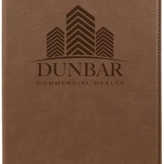 Dark Brown Leatherette Portfolio