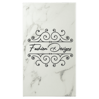 White Marble Leatherette Sketch Book with White Unlined Paper