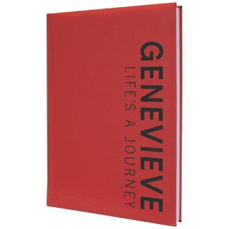 Red Leatherette Journal