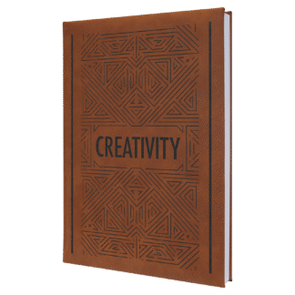 Rawhide Leatherette Sketch Book with White Unlined Paper