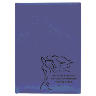 Purple Sketch Book with White Unlined Paper