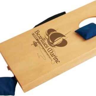 Wood Mini Bean Bag Toss Game with Handle for Carrying