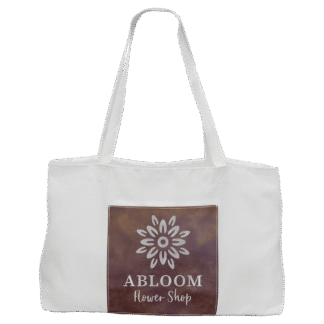 Rustic/Silver Leatherette and Canvas Tote Bag