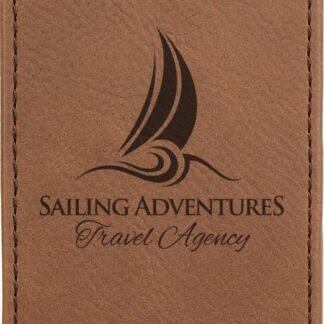 Dark Brown Leatherette Manicure Set