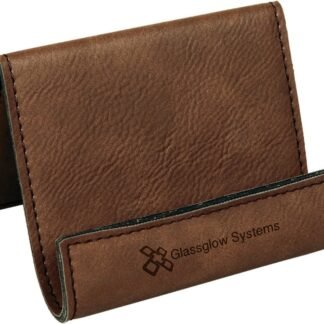 Dark Brown Leatherette Holder/Easel