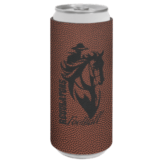 Football Leatherette Slim Beverage Holder