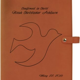 Rawhide Leatherette Book Cover with Snap Closure