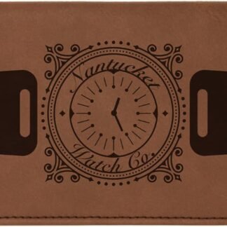 Dark Brown Leatherette Checkbook Cover