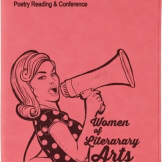 Pink Leatherette Portfolio with Zipper