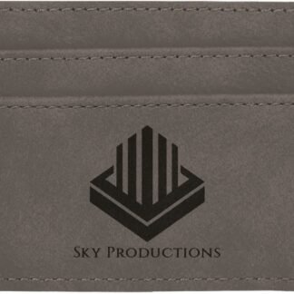 Gray Leatherette Money Clip