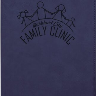 Blue Leatherette Portfolio
