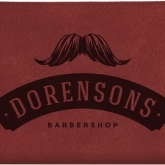 Rose Leatherette Hard Business Card Case with Magnetic Closure