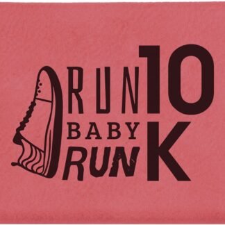 Pink Leatherette Hard Business Card Case with Magnetic Closure