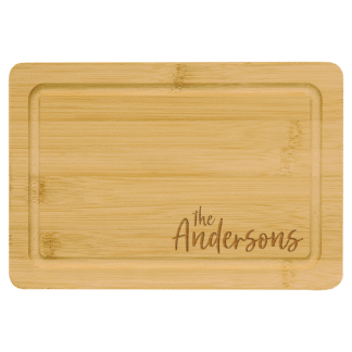 Bamboo Cutting Board with Drip Ring