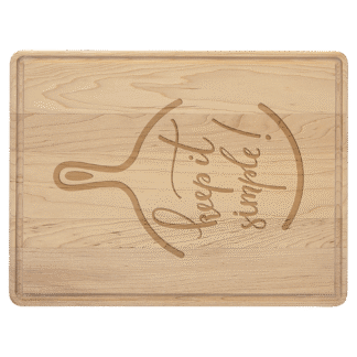 Maple Cutting Board with Drip Ring