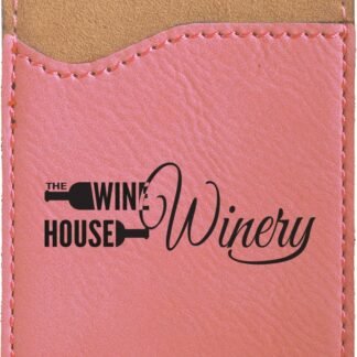 Pink Leatherette Phone Wallet