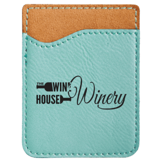 Teal Leatherette Phone Wallet