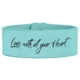 Teal Leatherette Cuff Bracelet