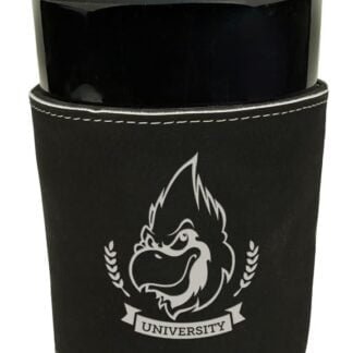 Black/Silver Leatherette Latte Mug Sleeve